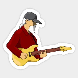 Widespread Panic Jimmy Herring Cartoon Sticker